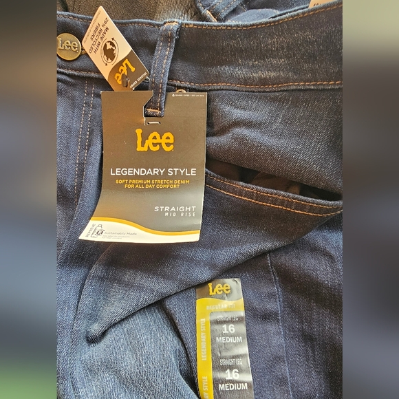 NWT Lee Straight Leg Jeans Size 16 - Picture 10 of 10